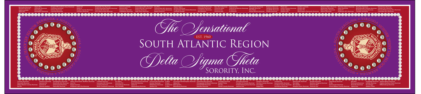Bundle: South Atlantic Region (SAR) Scarf & Purse Scarf Set w/Chapter Names