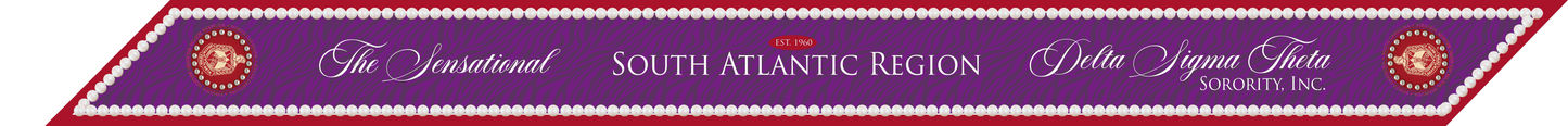 Bundle: South Atlantic Region (SAR) Scarf & Purse Scarf Set w/Chapter Names