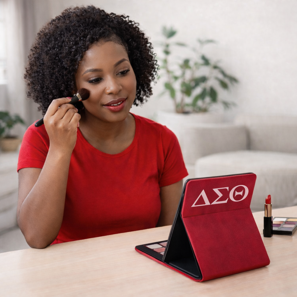 ΔΣΘ Foldable Travel Make-up Mirror