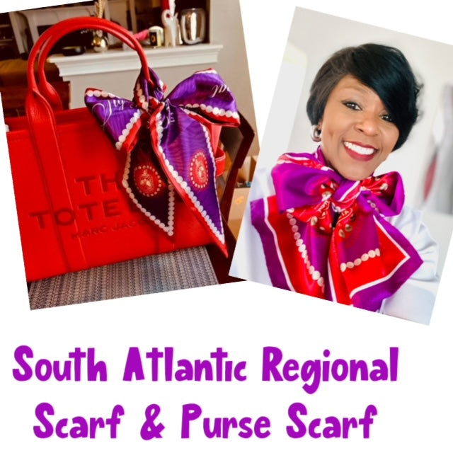 Bundle:  South Atlantic Region (SAR) Scarf & Purse Scarf Set w/Chapter Names